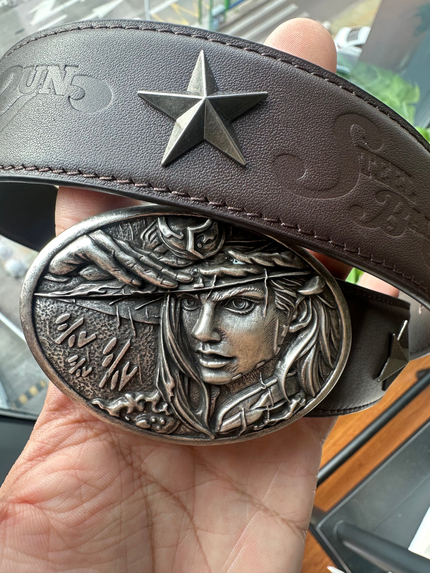 The Golden Spin Vintage Leather Belt
