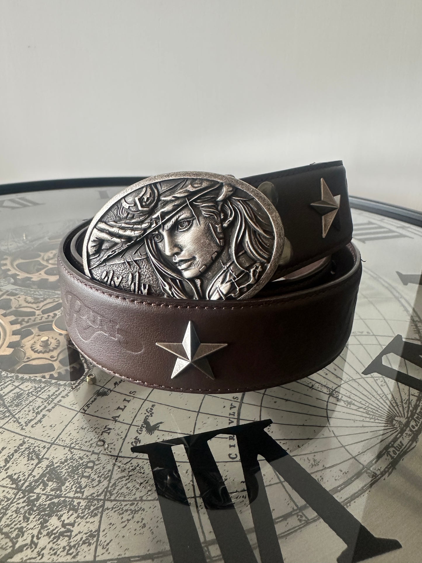 The Golden Spin Vintage Leather Belt